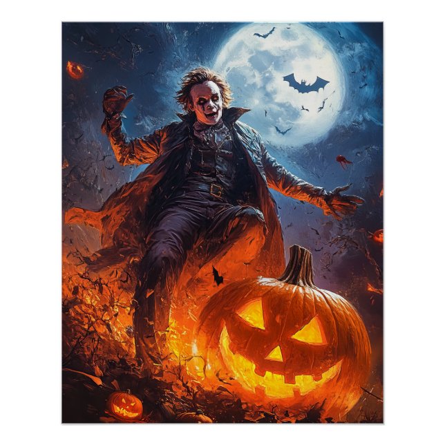Póster Poster de Halloween Sketch. (Frente)