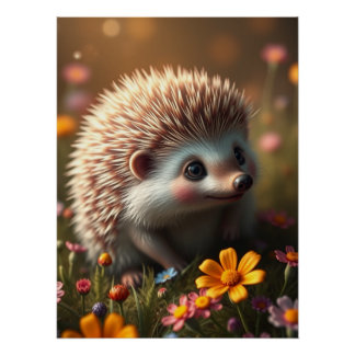 Póster Poster de Hedgehog Adorável