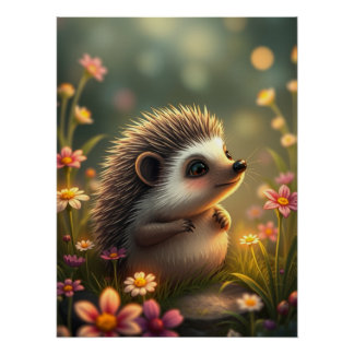 Póster Poster de Hedgehog Adorável