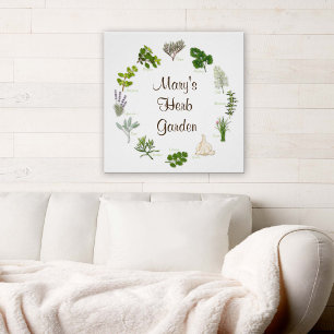 Póster Poster de Jardim Herb Personalizado