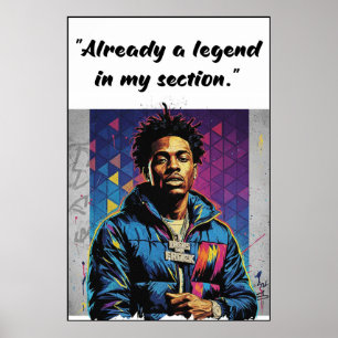 Poster Pôster de Kay Flock – Já uma Lenda na Minha Área
