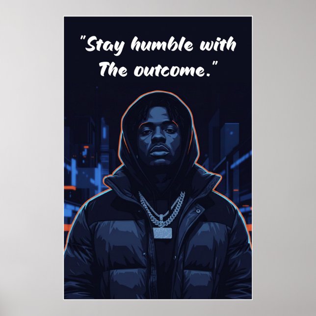 Poster Pôster de Kay Flock – Mantenha a Humildade com o R (Frente)