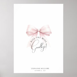 Poster Pôster de Lembrança Beije a Senhorita Adeus