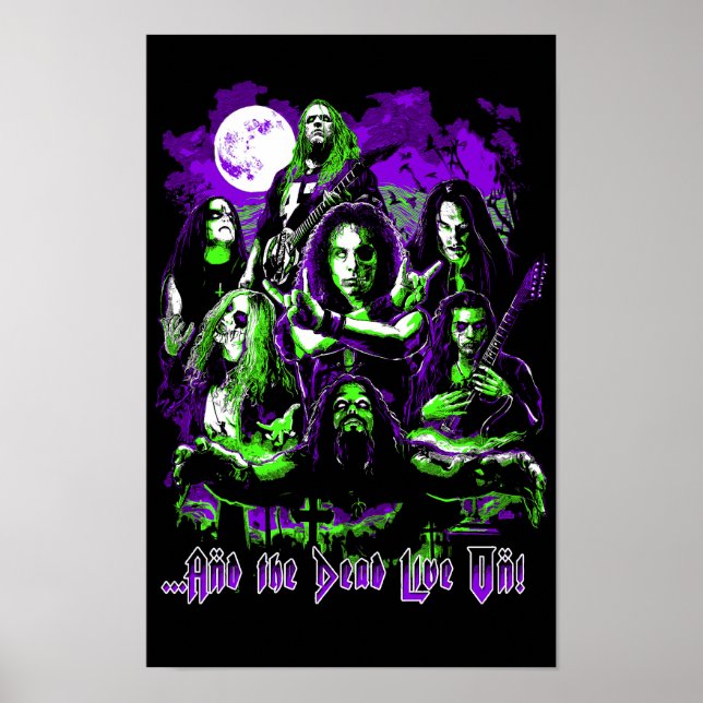 Poster Pôster de Lendas do Metal - Os Mortos Vivem! (Frente)
