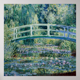 Poster Pôster de Lírios de Água e Ponte Japonesa de Monet