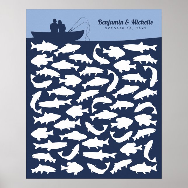 Poster Pôster de Livro de Visitas de Pesca - 50 Assinatur (Frente)