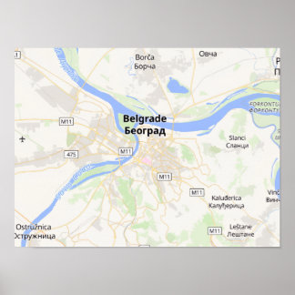 Poster Pôster de Mapa Personalizado Paisagem