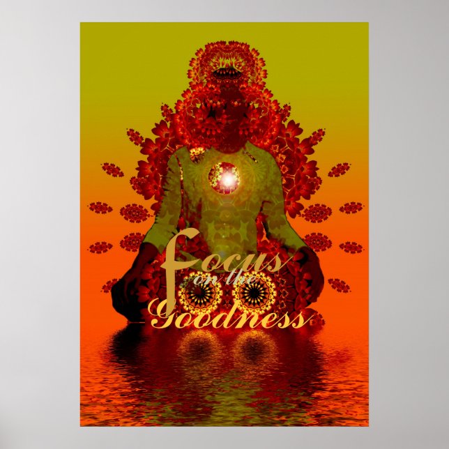 Poster Pôster de Meditações Positivas (Frente)