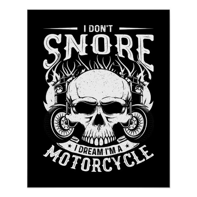 Póster Poster de Motociclista (Frente)