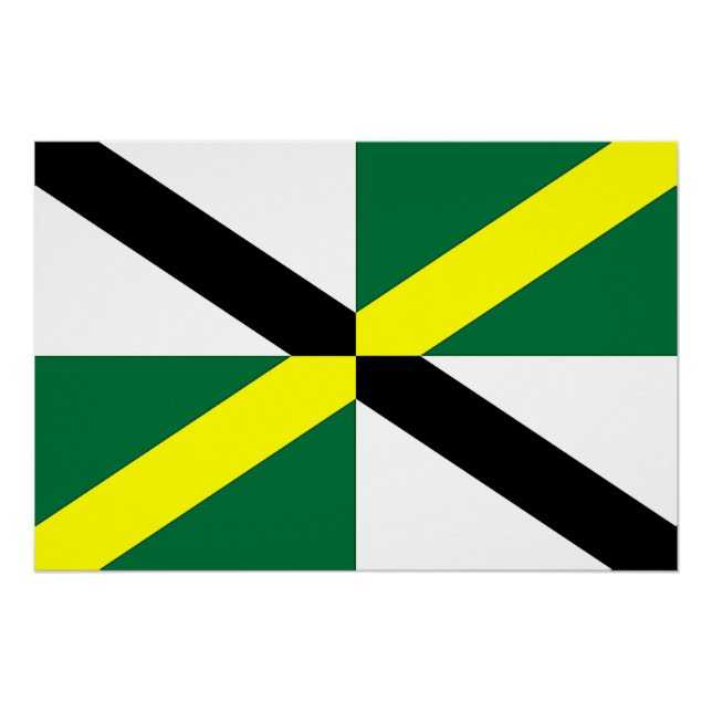 Póster Poster de muro patriótico com bandeira de Monterey (Frente)