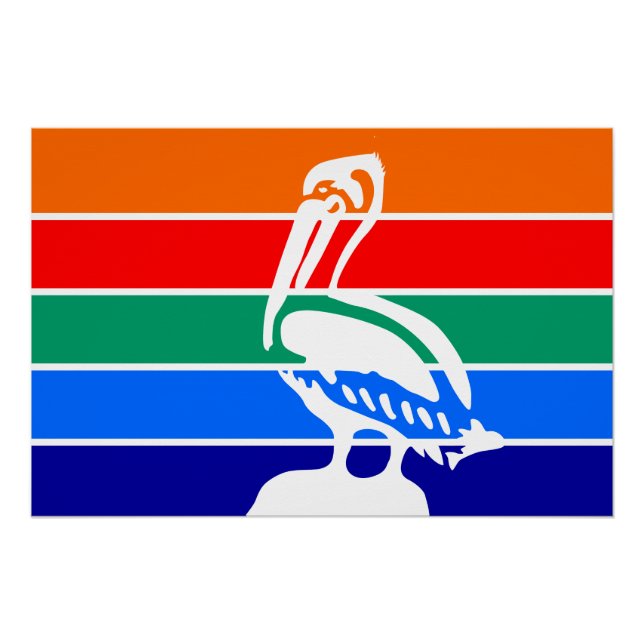 Póster Poster de muro patriótico com bandeira de Rua. Pet (Frente)