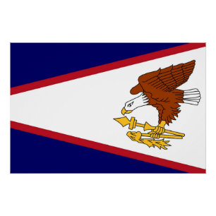 Póster poster de muro patriótico com bandeira de Samoa A