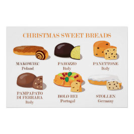 Póster Poster de natal Sweet Breads
