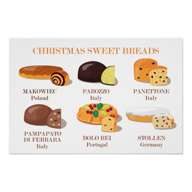 Póster Poster de natal Sweet Breads (Frente)