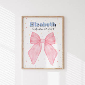 Póster Poster de Nome Personalizado Personalizado do Arco