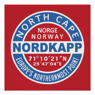 Póster Poster de NORDKAPP Noruega