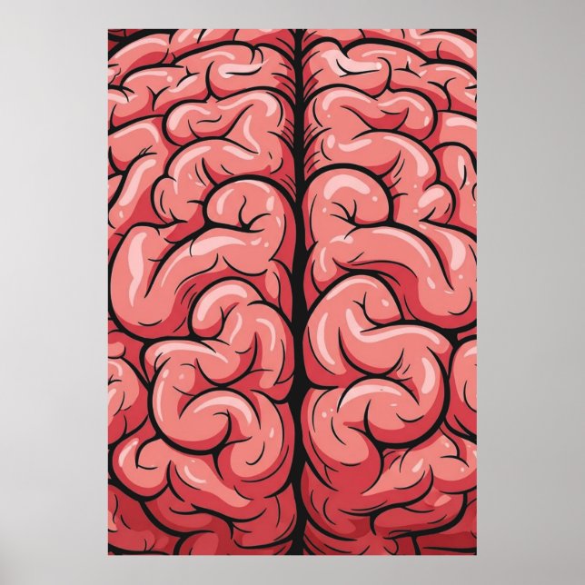 Poster Pôster de Padrão Cerebral (Frente)