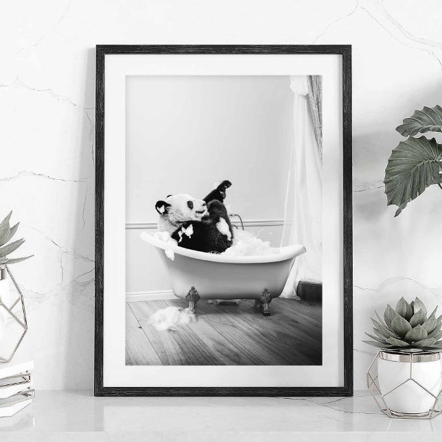 Poster Pôster de Panda na banheira (Criador carregado)