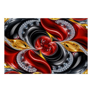 Póster Poster de parede com Design de cores alemãs