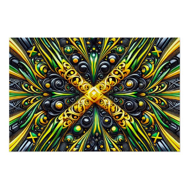 Póster Poster de parede com Design jamaicano (Frente)