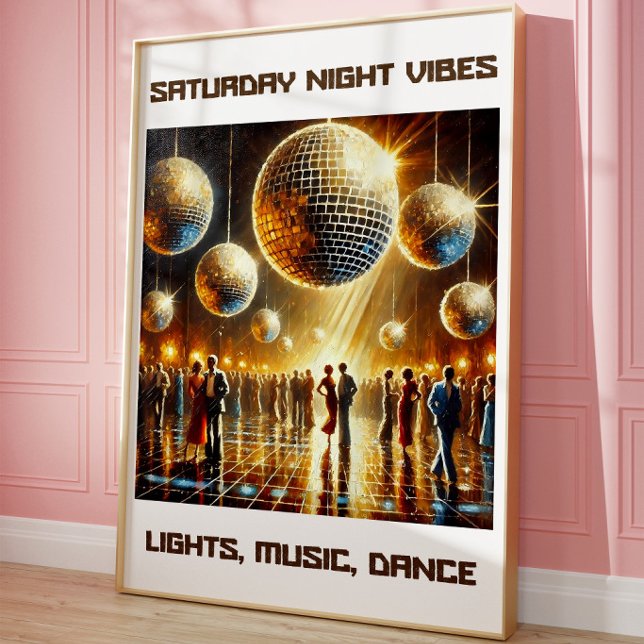 Poster Pôster de Parede de Discoteca com Vibrações Noturn (Criador carregado)
