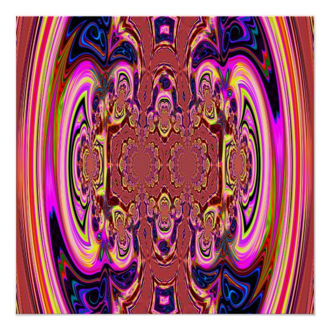 Póster Poster de Perfeito Espetacular e Cosmico Laranja (Frente)