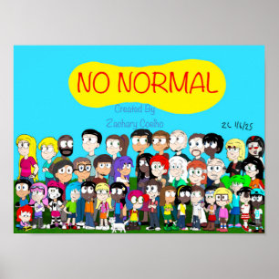 Poster Pôster de Personagens Não Normais