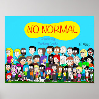 Poster Pôster de Personagens Não Normais