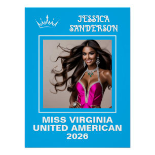 Póster Poster de Porta Titleholder de Envio de Pageant