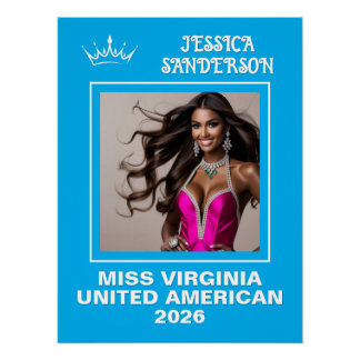 Póster Poster de Porta Titleholder de Envio de Pageant