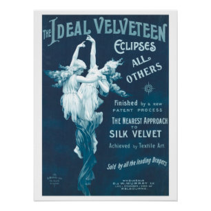 Póster Poster de propaganda do Vintage Velvet