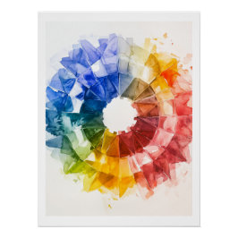 Póster Poster de Referência da Roda de Cor