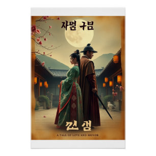 Póster Poster de Retro K-Drama - Joseon Romance