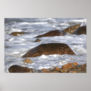 Poster Pôster de Rochas e Ondas em Rhode Island