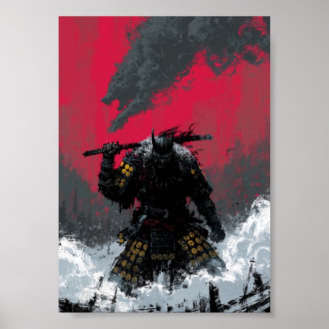 Poster Pôster de Samurai de Fantasia Sombria  (Frente)