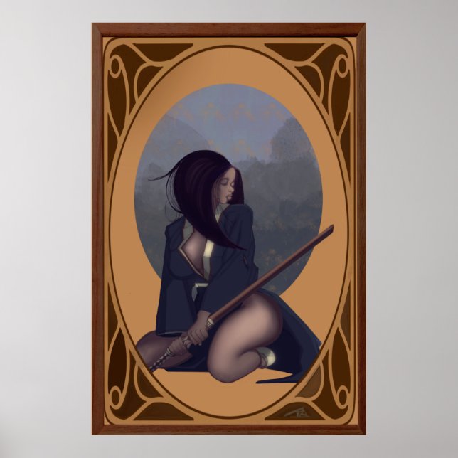 Poster Pôster de Samurai Feminino (Frente)