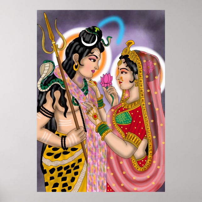 Poster Pôster de Shiva Parvati (Frente)