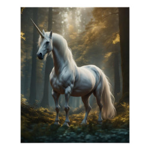Póster Poster de Simbolismo Unicórnio