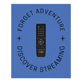 Póster Poster de streaming engraçado | Decoração do venti