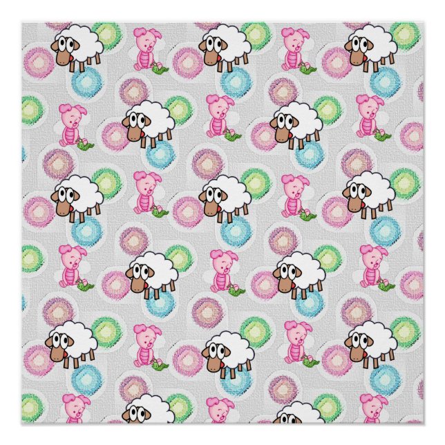 Póster Poster de suínos (Frente)