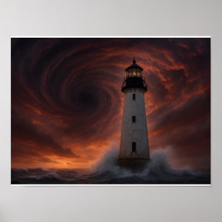 Poster Pôster de Tempestade na Costa do Golfo - Arte de F
