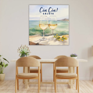 Poster Pôster de torrada italiano Cin! Arte Costeira Saud