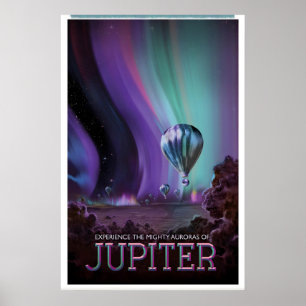 Poster Pôster de Viagem Espacial da NASA de Júpiter Estre