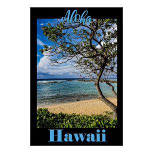 Póster Poster de viagens Aloha Hawaii