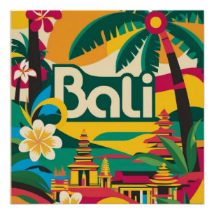 Póster Poster de viagens Bali Indonésia