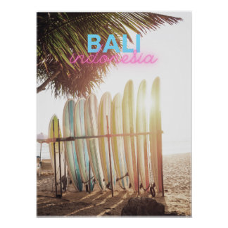Póster Poster de viagens Retro Bali
