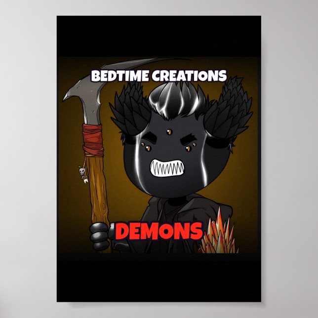 Poster Pôster Demônios Bedtime Creations (Frente)