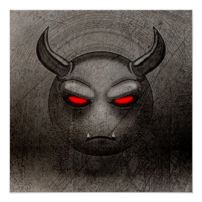 Póster Poster Devilmoji Vintage (Frente)