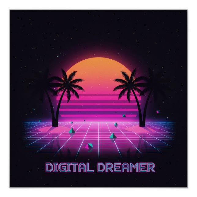 Póster Poster Digital Dreamer de Alta Qualidade (Frente)