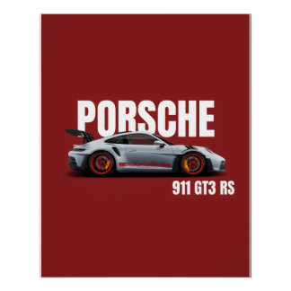 Póster Poster digital Porsche 911 GT3 RS